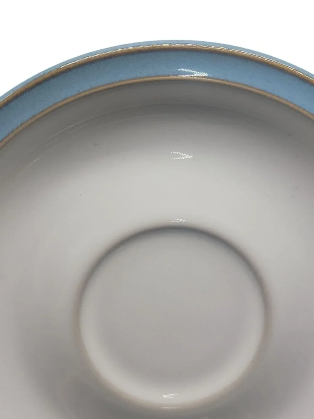 Denby Colonial Blue Teacup & Saucer Stoneware 1990s Discontinued Vintage England